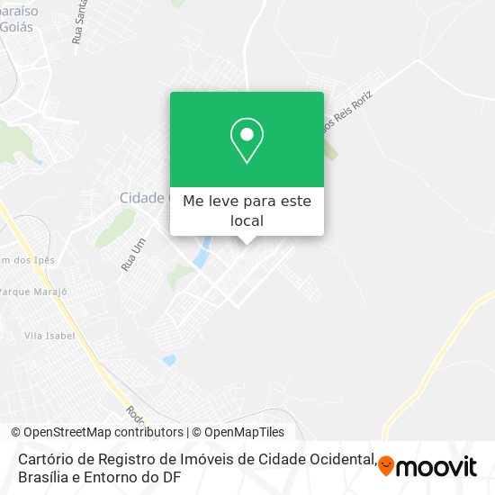 Cartório de Registro de Imóveis de Cidade Ocidental mapa