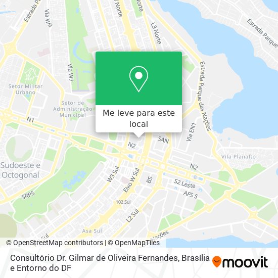 Consultório Dr. Gilmar de Oliveira Fernandes mapa