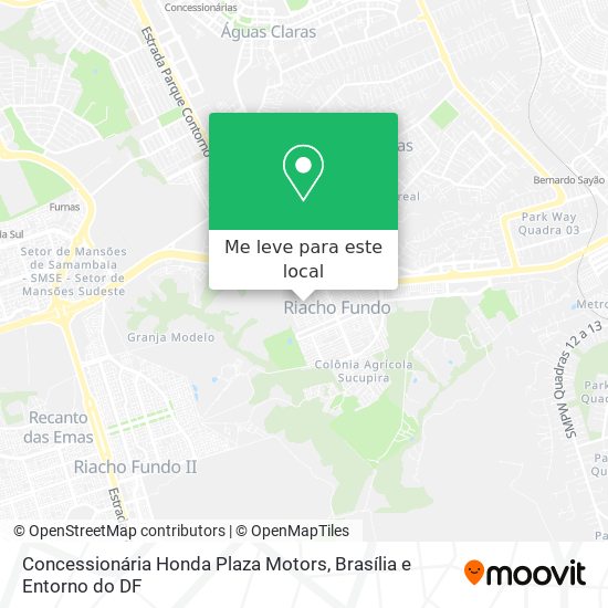 Concessionária Honda Plaza Motors mapa