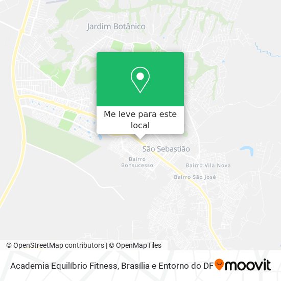 Academia Equilíbrio Fitness mapa