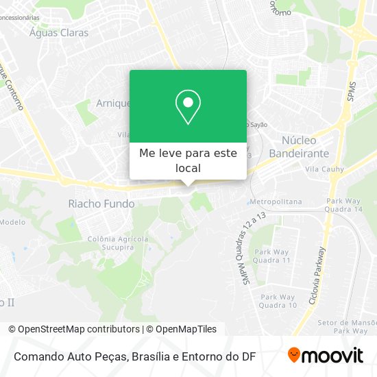 Comando Auto Peças mapa