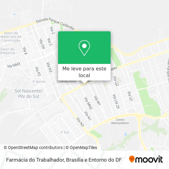 Farmácia do Trabalhador mapa