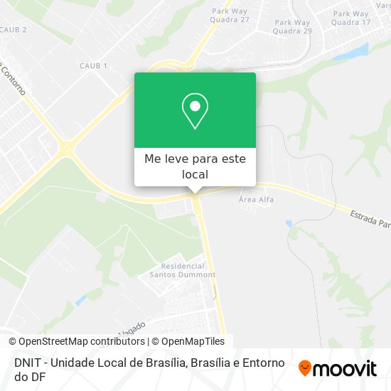 DNIT - Unidade Local de Brasília mapa