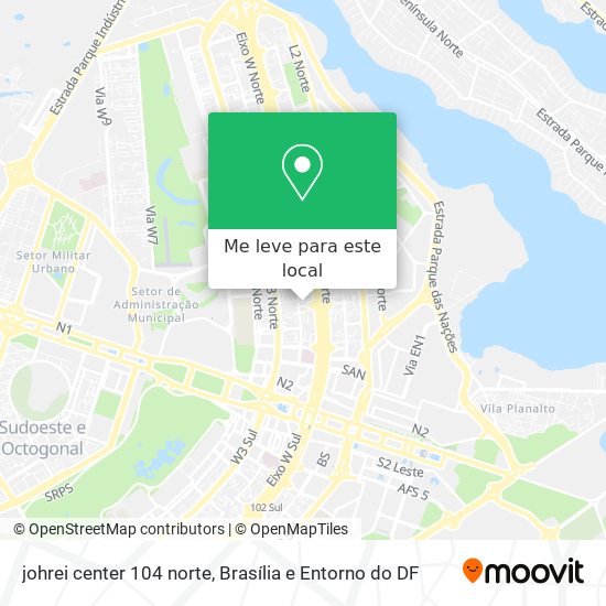 johrei center 104 norte mapa