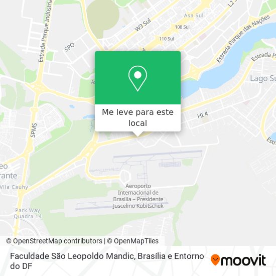 Faculdade São Leopoldo Mandic mapa