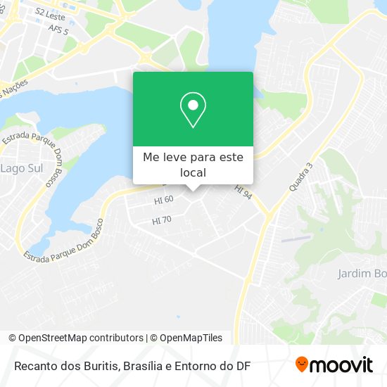 Recanto dos Buritis mapa