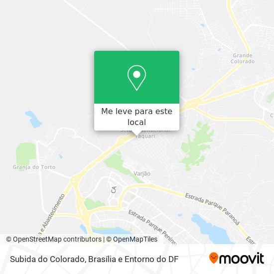 Subida do Colorado mapa
