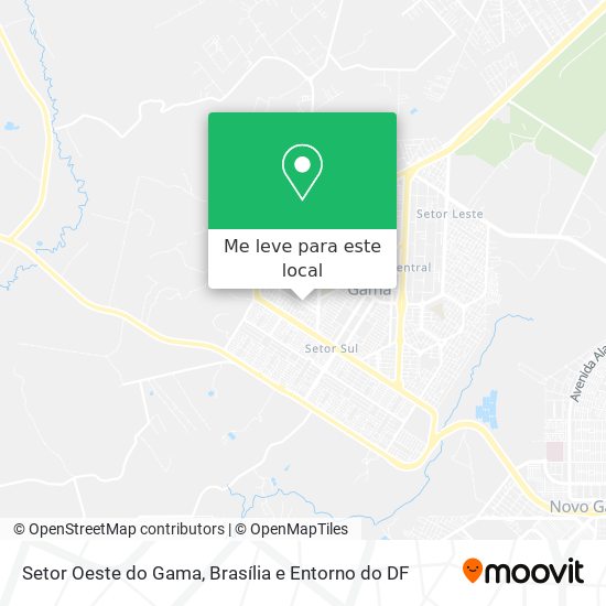 Setor Oeste do Gama mapa