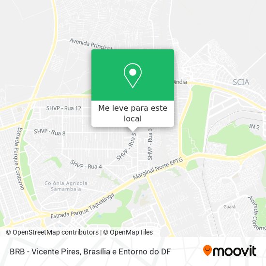 BRB - Vicente Pires mapa