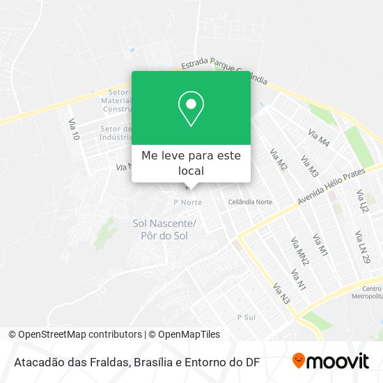 Atacadão das Fraldas mapa