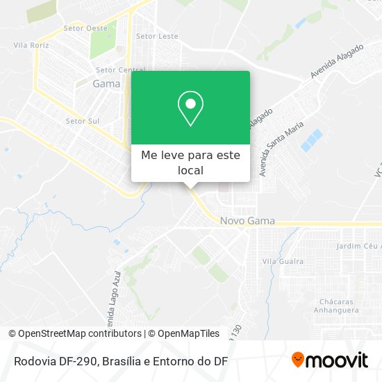 Rodovia DF-290 mapa
