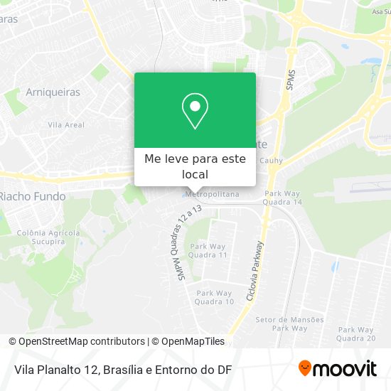 Vila Planalto 12 mapa