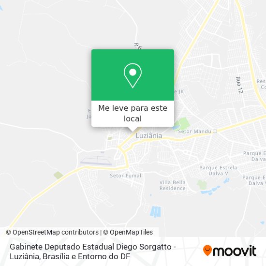 Gabinete Deputado Estadual Diego Sorgatto - Luziânia mapa