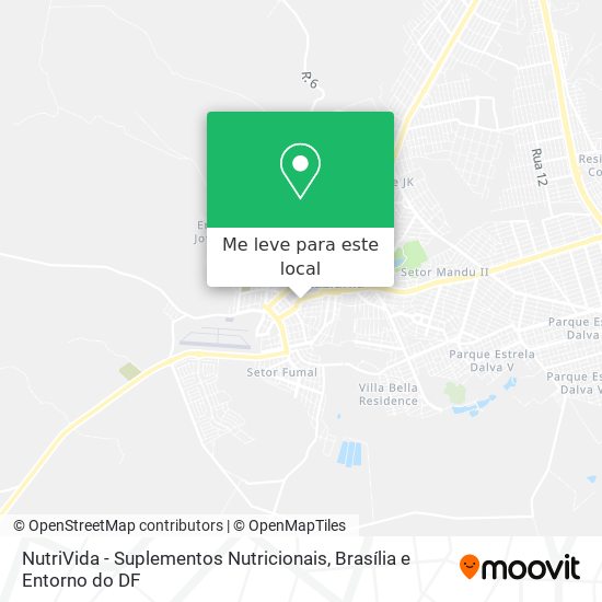 NutriVida - Suplementos Nutricionais mapa