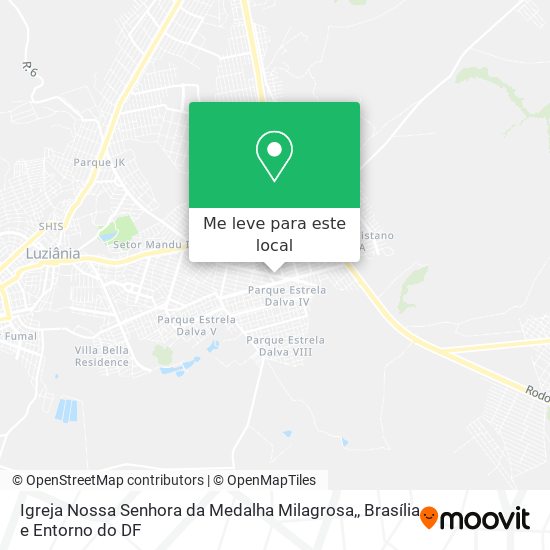 Igreja Nossa Senhora da Medalha Milagrosa, mapa