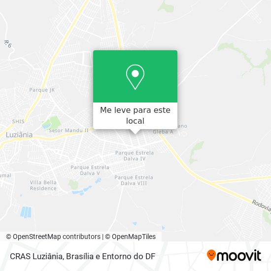 CRAS Luziânia mapa