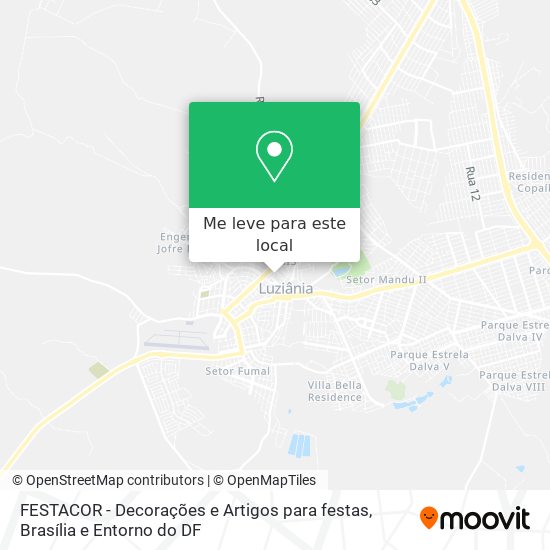 FESTACOR - Decorações e Artigos para festas mapa