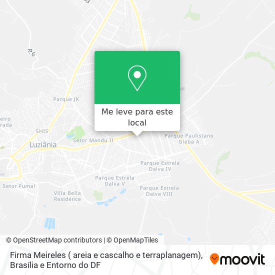 Firma Meireles ( areia e cascalho e terraplanagem) mapa