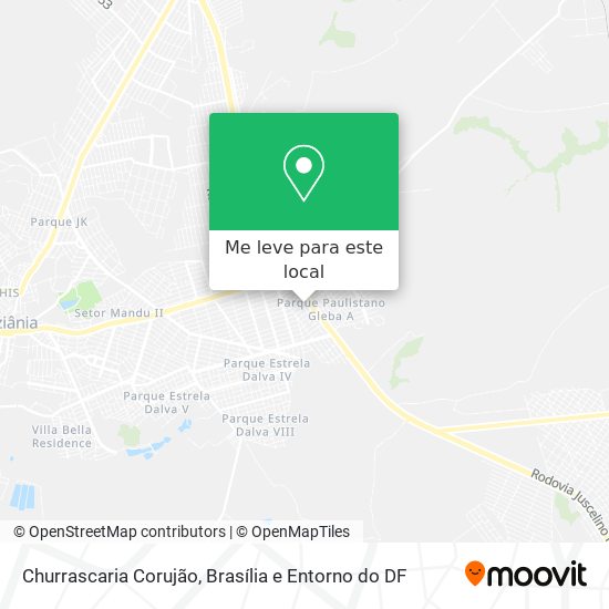 Churrascaria Corujão mapa