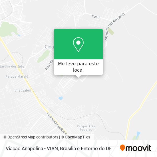 Viação Anapolina - VIAN mapa