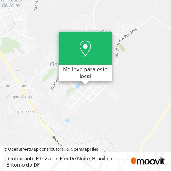 Restaurante E Pizzaria Fim De Noite mapa