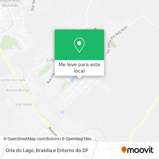 Orla do Lago mapa
