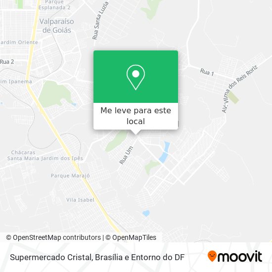 Supermercado Cristal mapa