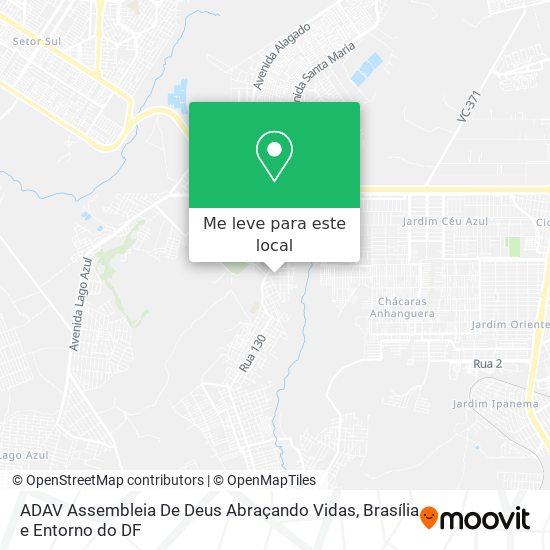 ADAV Assembleia De Deus Abraçando Vidas mapa