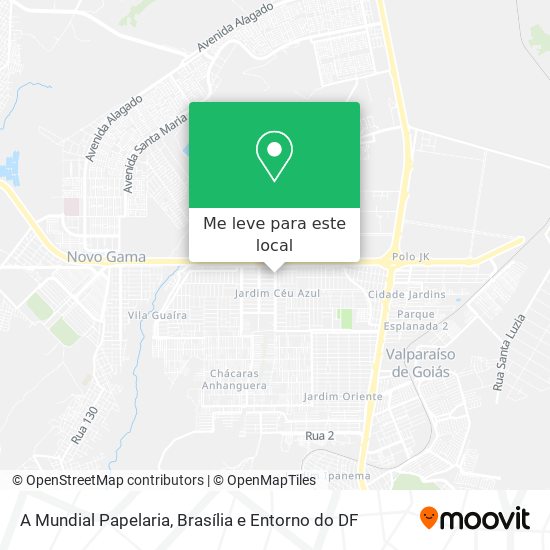 A Mundial Papelaria mapa