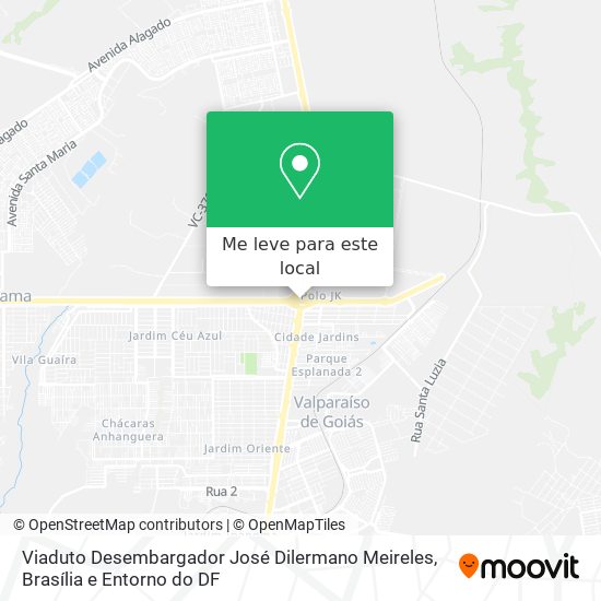 Viaduto Desembargador José Dilermano Meireles mapa