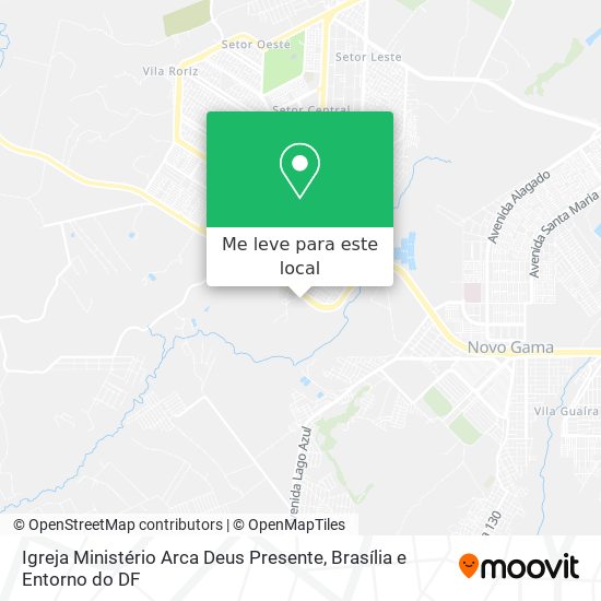 Igreja Ministério Arca Deus Presente mapa