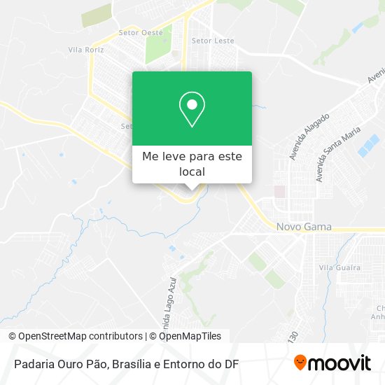 Padaria Ouro Pão mapa