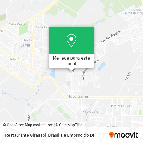 Restaurante Girassol mapa