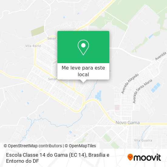 Escola Classe 14 do Gama (EC 14) mapa