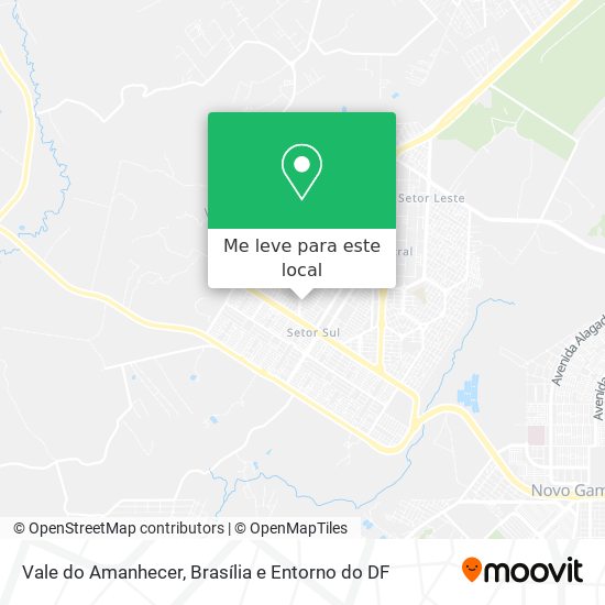 Vale do Amanhecer mapa