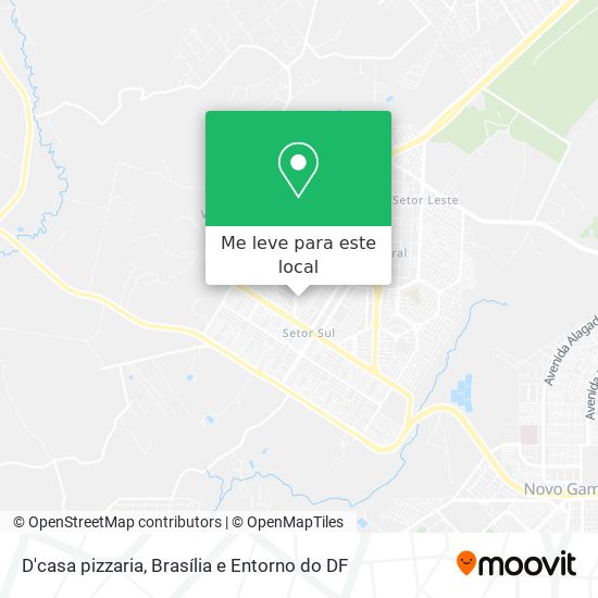 D'casa pizzaria mapa