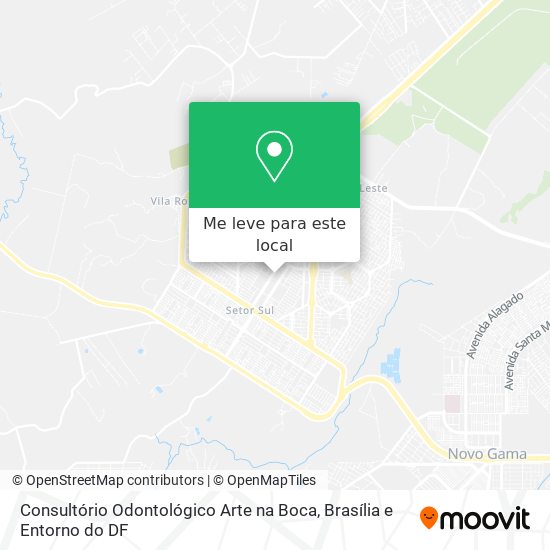 Consultório Odontológico Arte na Boca mapa