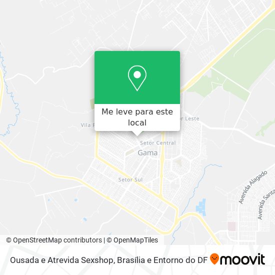 Ousada e Atrevida Sexshop mapa