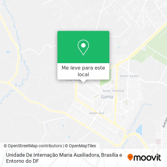 Unidade De Internação Maria Auxiliadora mapa