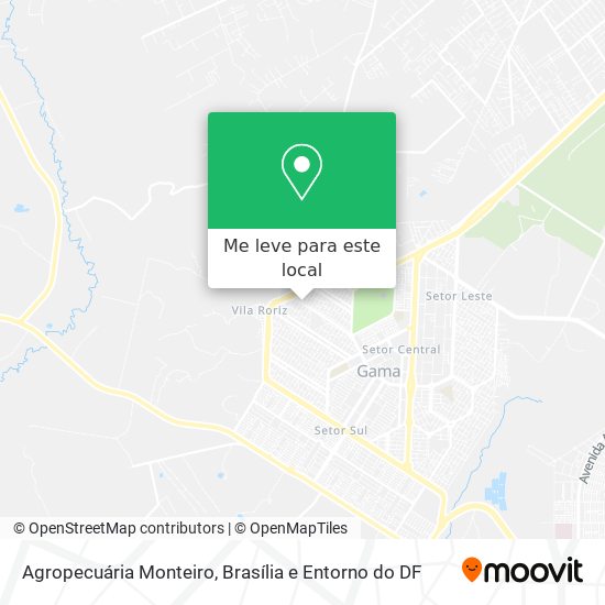 Agropecuária Monteiro mapa