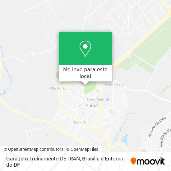 Garagem Treinamento DETRAN mapa