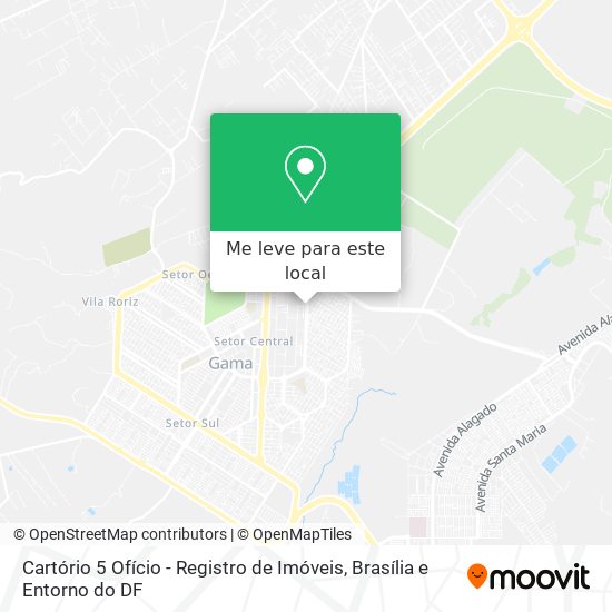 Cartório 5 Ofício - Registro de Imóveis mapa