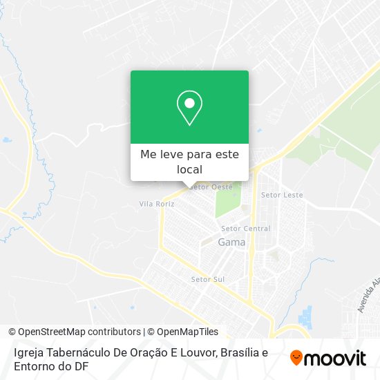 Igreja Tabernáculo De Oração E Louvor mapa
