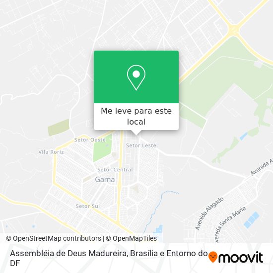 Assembléia de Deus Madureira mapa