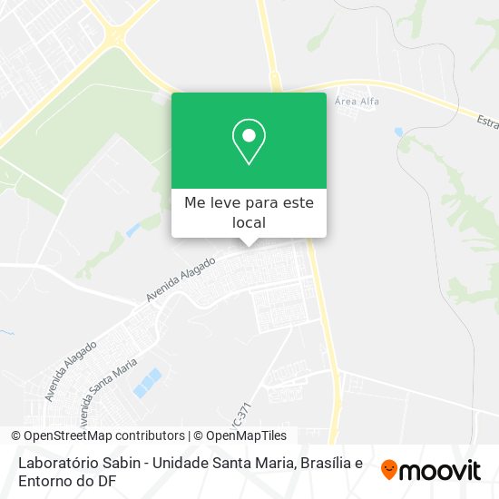 Laboratório Sabin - Unidade Santa Maria mapa