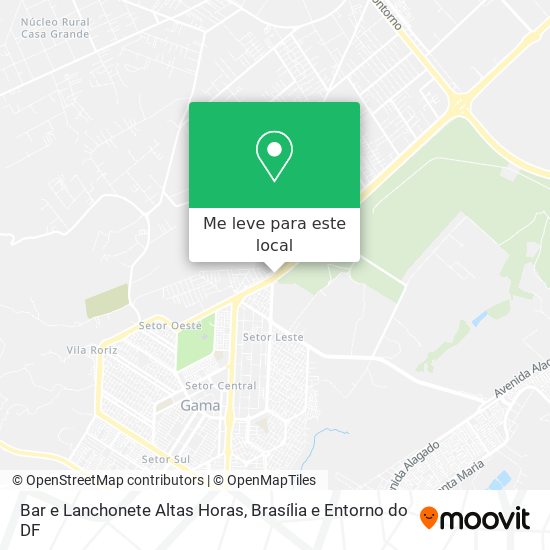 Bar e Lanchonete Altas Horas mapa