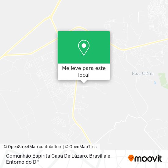 Comunhão Espírita Casa De Lázaro mapa