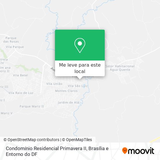 Condomínio Residencial Primavera II mapa
