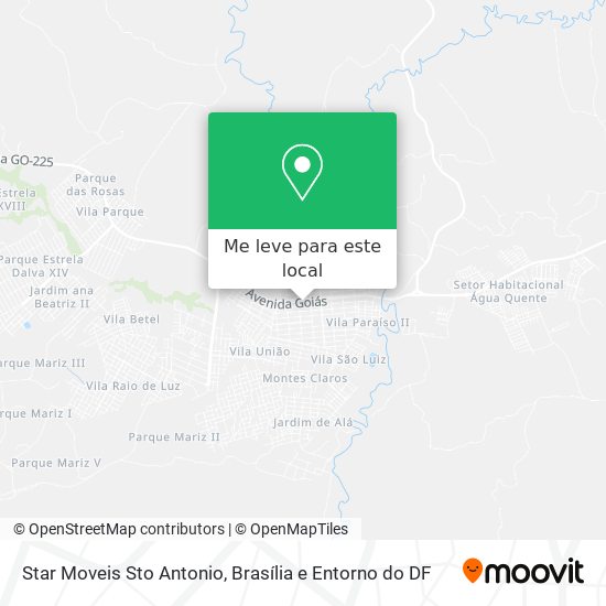 Star Moveis Sto Antonio mapa