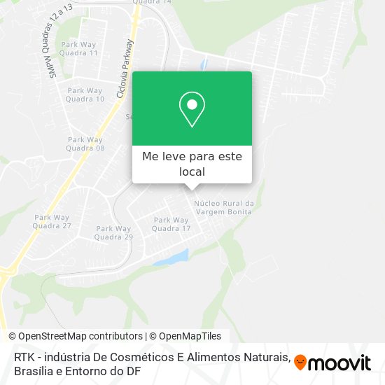 RTK - indústria De Cosméticos E Alimentos Naturais mapa